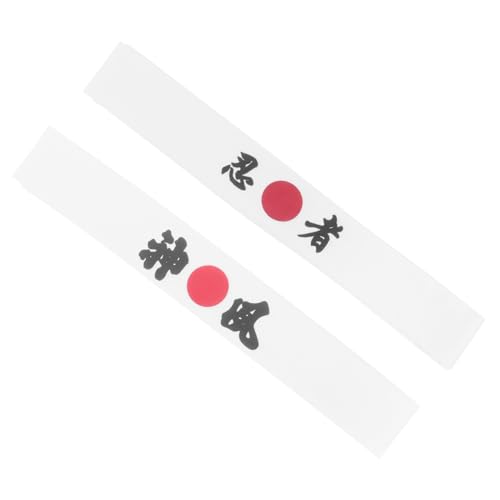 Milisten 2 piezas Diadema Japonesa Reutilizable Transpirable y Absorbente de Sudor para Chef Sushi y Entrenamiento Karate Talla Única para Disfraces y Eventos Deportivos