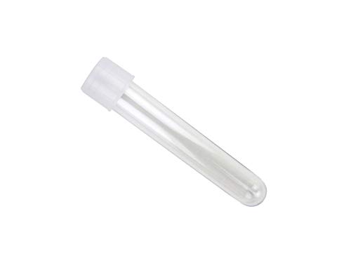 Caplugs Evergreen 214-2070-010 General Purpose Test Tubes TT Series, 17mm (D) x 100mm (H), 16 mL, Polystyrene, Laboratory Testing, Clarity, Mild Acid, Transparent, Natural, Pack of 250 (99192921)