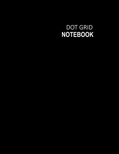 Dot Grid Notebook: Matte Black Dot Grid Notebook or Journal, 8.5 x 11 inch, A4, 200 sheets / 400 pages, Dotted Grid Spacing Size 0.2