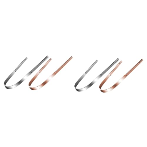 FRCOLOR 4 Pcs raspador língua raspador lingua com estojo produtos limpeza raspador lingua limpa ling