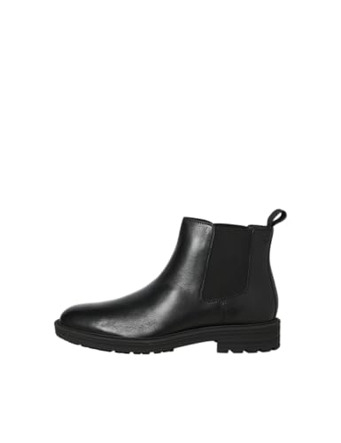 JACK & JONES Hombre Jfwhoskins Leather Chelsea Sn, Anthracite, 43 EU, antracita, 43 EU
