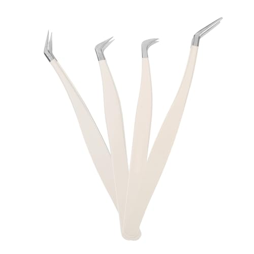 CALLARON 1Set Professional Eyelash Extension Tweezers Durable Stainless Steel Lash Applicator Tool for Creative Eye Makeup Convenient Design for Easy Application for Beginners