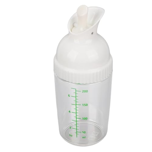 Salad Dressing Shaker,Salad Dressing Bottle 200ml/7.03Oz Salad Dressing Container Sauce Bottle with Pour Spout Dressing Mixer Shaker Bottles Mixer Measure for Serving and Storing Dressings