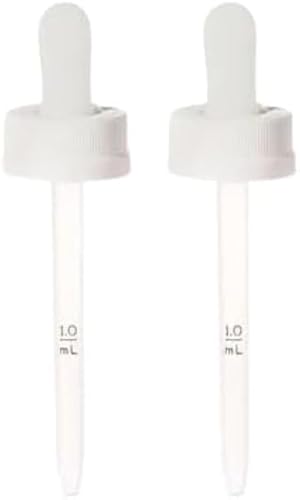 Kunststoff-Tropfer für Minoxidil-Flaschen, 1 ml, kindersicher, 2 Stück
