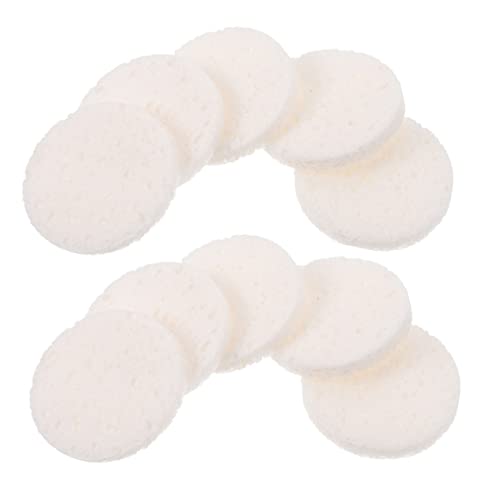 SHERCHPRY 40pcs Simple Makeup Comfortable Rounded Face Washing Applicators for Cleansing for Home and Salon Use Soft Material Pads