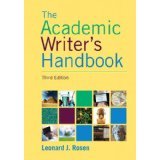 The Academic Writer's Handbook - Third Edition - Examination Copy 0205717624 Book Cover
