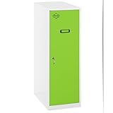 Maße: Der Metallschrank ist 915 mm hoch, 300 mm tief und 500 mm breit.