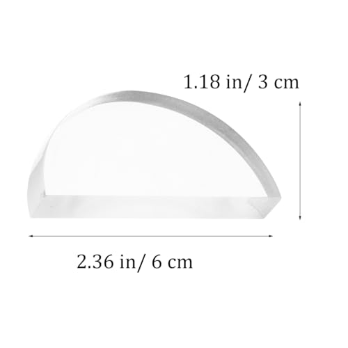 Image of ULTECHNOVO Physics Optical Lens Set Concave Convex Glass Lenses Science Teaching Tools for Light Experiment Education 2.4X1.2X0.8 Inch