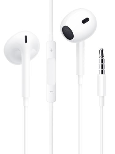 Generico Cuffie,Cuffie con Filo,Auricolari con Filo Sport in-Ear Stereo con Microfono Cuffiette Compatibile con iPhone/Apple/iPad/Xiaomi/Huawei/Samsung/Androide/MP3/MP4 Plug and Play