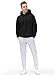 THE GYM PEOPLE Men's Fleece Pullover Hoodie Loose Fit Ultra Soft Hooded Sweatshirt With Pockets Black
