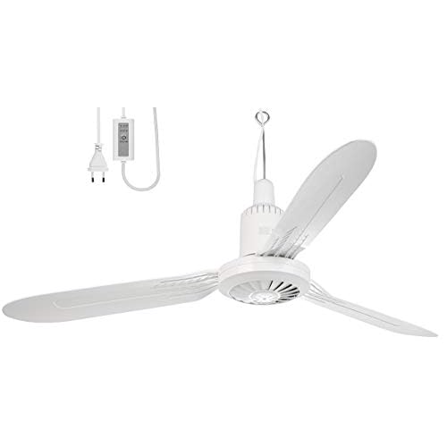 Sichler Haushaltsgeräte Mobiler Deckenventilator: Mobiler XXL-Decken-Ventilator, 3 Flügel, Timer, Haken, 105 cm, 20 W (Deckenventilator mit Timer)