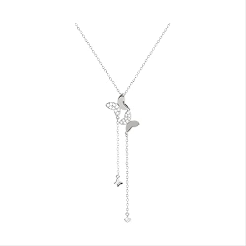 Collier chaîne clavicule TXQHD pour sublimer un décolleté avec son papillon