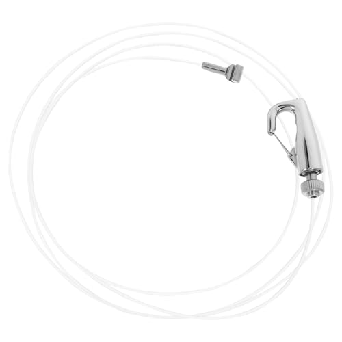 INOOMP Sistema para Colgar Cuadros con Cable de Alambre Ajustable de Acero Inoxidable y Cuerda de Nylon, Instalación Fácil para Paredes y Techos en Estudios de Arte