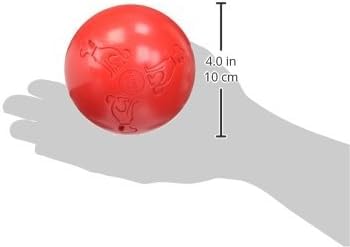 BOOMER BALL - Fast unzerstörbarer Hundeball, schwimmt auf dem Wasser, Ideal für bewegungsfreudige und energiegeladene Hunde, robustes & langlebiges Hundespielzeug (Größe 10cm, Blau oder Rot)