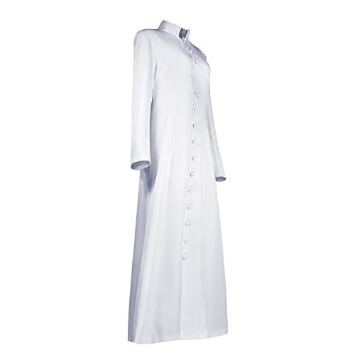 MYAYD Women's Cassock Robe Church Robe Choir Minister Clergy Pulpit Liturgical Black White3