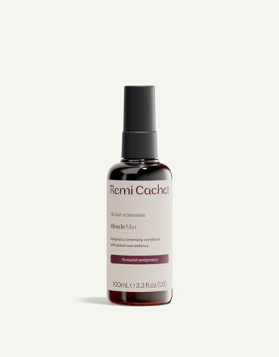 REMI CACHET Miracle Mist Spray Bottle 100ml for Hair Extensions Designed to Hydrate Nourish and Protect Silky Softness and Lasting Shine with Built in Heat Protection to Reduce Damage