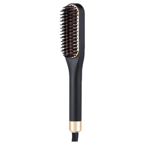 Plancha de Pelo Mini para Hombre, Peine Eléctrico para Alisado de Barba con 3 Niveles de Calor, Herramienta Portátil para Estilizado de Cabello Corto, Enchufe Estándar EE.UU. miniatura 1