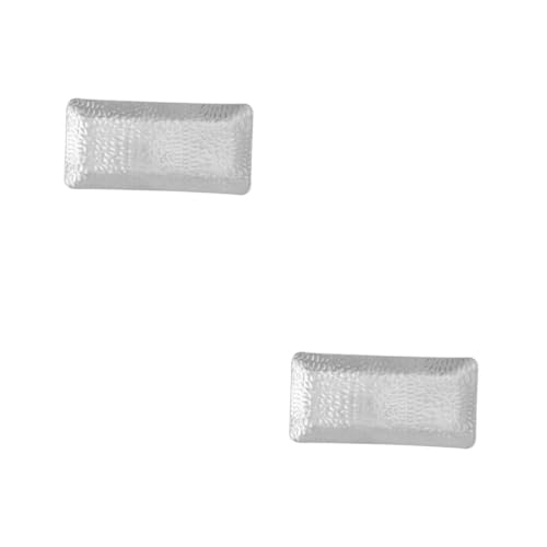 OUNONA 2pcs Modern Vanity Tray Dispenser Towel Sterilized Tray Tattoos Storage Appetizer Plates Sushi Dessert Holder