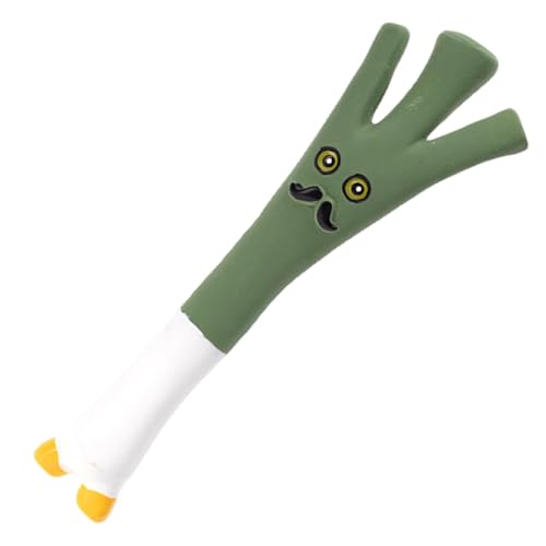 Gemüse Hundespielzeug Kauspielzeug für Hunde, Lauch Beißspielzeug für Welpen, wildes Kauspielzeug, Cartoon-Gemüsespielzeug, Beißspielzeug aus Latex, Spielzeug