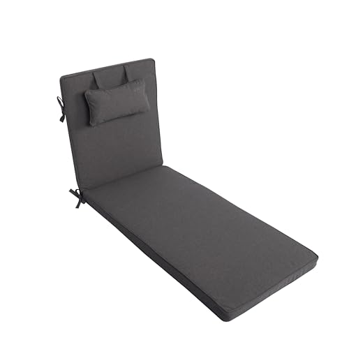 LILENO HOME Sonnenliege Auflage mit Kopfkissen [1er Set - Rollliege]...