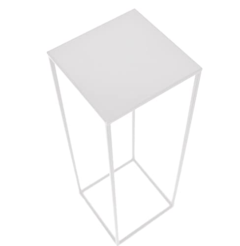 Blumenständer | Blumenbett Loft aus Metall 363 Pflanzenständer | Fantasievolles Pflanzenständer | Für Innen- und Außendekor, tollen Eindruck, Weiß