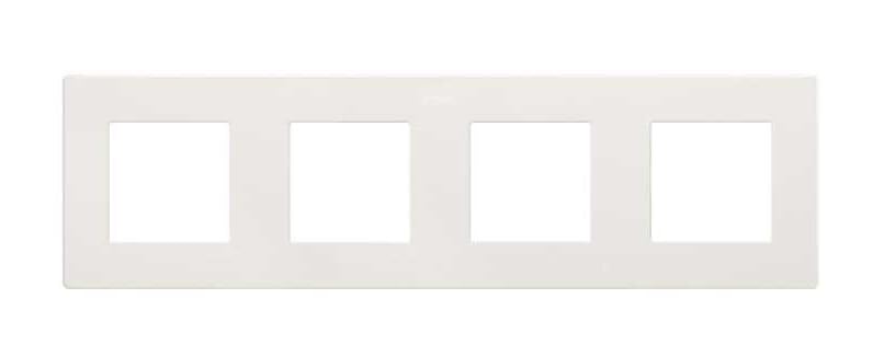 Marco de 4 elementos, serie 270, características técnicas avanzadas, ideal para instalación eléctrica en viviendas y oficinas.