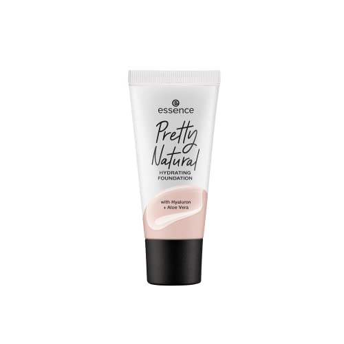 essence cosmetics Pretty Natural hydrating foundation 24h long lasting makeup 30ml (010 Cool Porcelaine) - Image 3