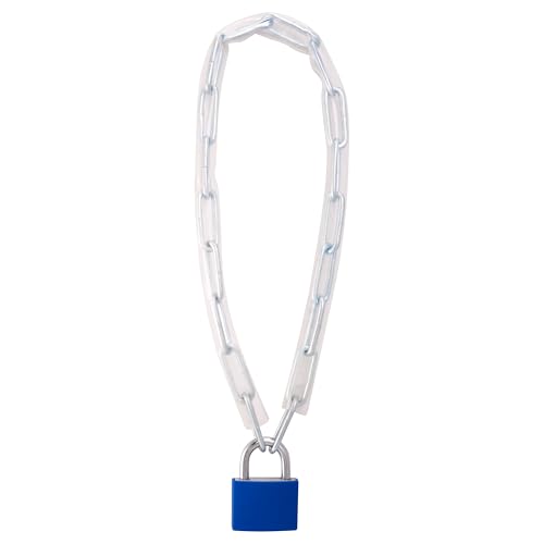 Sterling 460 APL - Corrente de segurança e cadeado de alumínio, 60 cm, 4 mm, cor preta