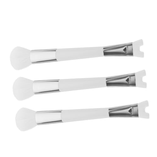 Ipetboom 3 Piezas Brocha Para Rubor Cepillos De Cejas En Ángulo Pinceles De Sombra De Ojos Para Mujeres Brocha Para Maquillaje En Polvo Cepillos Para El Contorno De La Nariz Nylon