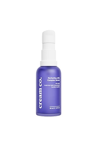 cream co. 30ml AHA Complex Serum, Contains Glycolic Acid & Lactic Acid Gentle AHA Serum, Enhances Skin Elasticity