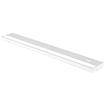 LED Under Cabinet Lighting Hardwired - Linkable Undercabinet Lights for Kitchen - 3CCT 24 Inch White Finish - Undercounter Dimmable Plug in Light or Hard Wired - Under Counter Fixture Direct Wire