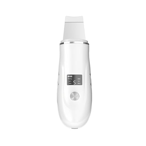Meichoon Skin Scrubber Raspador Facial Ultrasónico Limpiador de Poros Exfoliador Eliminador de Puntos Negros Herramientas de Cuidado Facial Eliminador de Acné para Limpieza Facial NL37