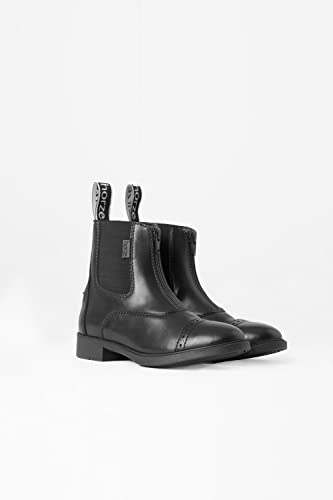 Foto von HORZE Damen Reitstiefelette Wexford, Jodhpur Stiefel mit Reißverschluss, Schwarz, 36
