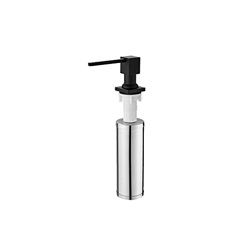 RHRYTCH Dispensador de jabón, dispensador de jabón para cocina, acero inoxidable, bomba integrada, fregadero de cocina, dispensador de jabón