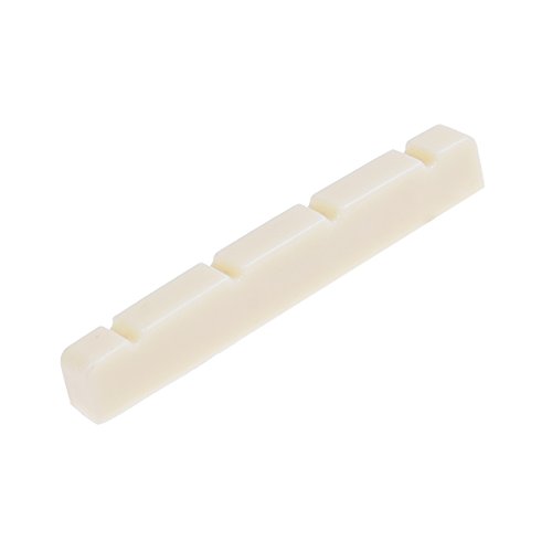 Kmise Ukulele Nut For 4 String Ukelele Uke Guitar Parts Replacement Slotted 36Mm Ivory 5 Pcs #TOP3