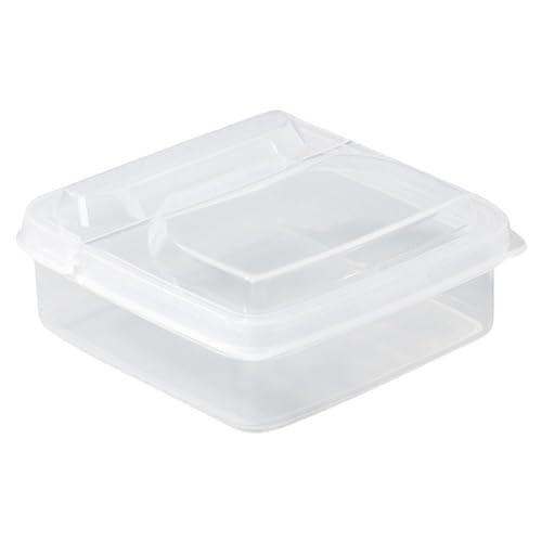 Organizador de mantequilla transparente hermético reutilizable para refrigerador, contenedor de queso rallado con tapa, para cocina, carne, refrigerador, alimentos, bocadillos