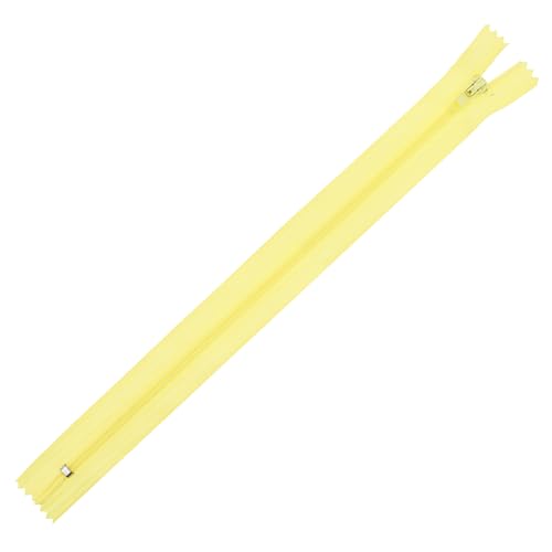 Image of Mandala Crafts 100 PCs Butter Yellow Closed-End 5 inch Nylon Zippers for Sewing