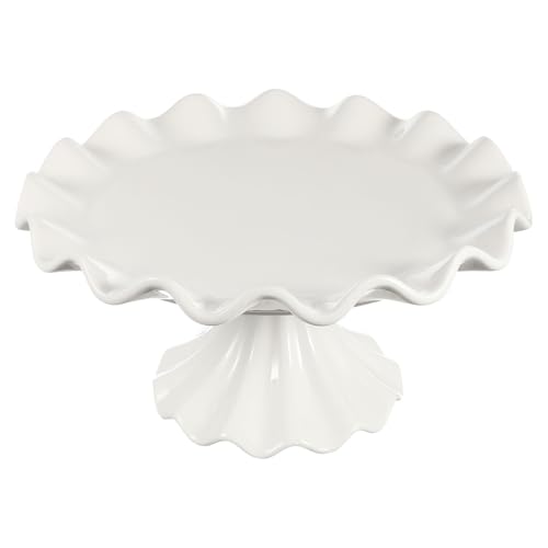 Présentoir à Gâteaux Céramique Table Mariage avec Pied et Base Stable
