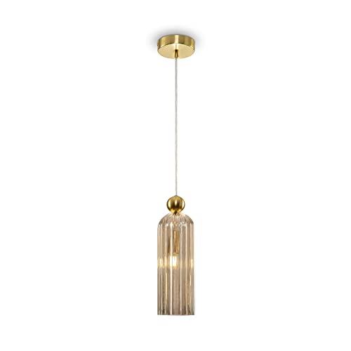 Plafonnier suspendu moderne doré Maytoni Antic luminaire salon verre