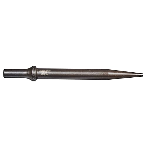 Image of Mayhew Tools 31999 Pneumatic Taper Punch, .498 Shank 3 /16 inch x 7-1 /2 inch, Black Oxide Finish