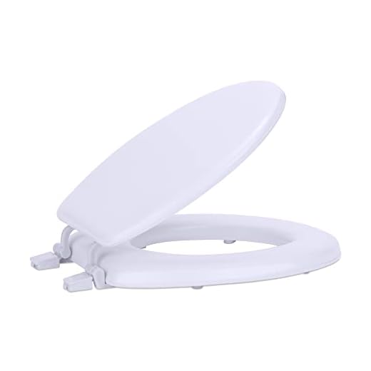 Soft Standard Vinyl Toilet Seat, White - 17 Inch Soft Vinyl Cover with Comfort Foam Cushioning - Fits All Standard Size Fixtures - Easy to Install Fantasia by Achim Home Decor