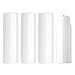 ZEOABSY 4 Piezas 100 ml NO Recargable Airless Botella de Bomba de Loción Blanco, 100ml Vacío Dispensador de Envase de Botella Cosmética para Gel Cremas - SIN Tubos INTERNOS