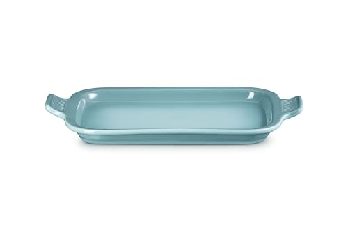 Image of Le Creuset Stoneware Rectangular Dish with Platter Lid, 3 qt., Sea Salt