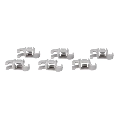 LUTH Premium Profi Parts Lager für Klappstachelreihe Befestigungsset Klammern kompatibel mit Bosch Siemens 611472 00611472 für Geschirrspülmaschine Unterkorb