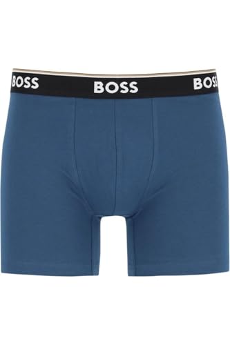Boss Para Homem. 50531691 Conjunto De 3 Boxers Power 969 Preto, Verde, Cinzento (Xl), Homewear, Cinza, AlgodãO - 3