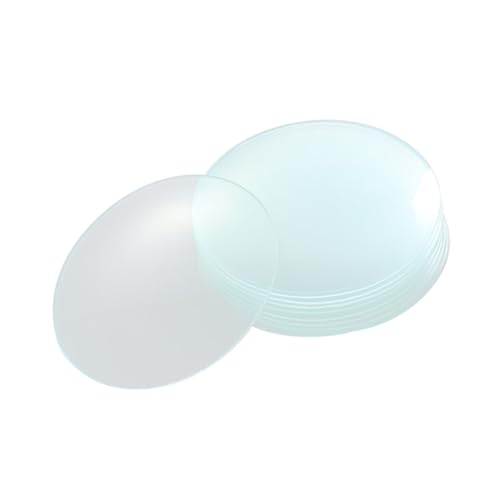 Cabilock 10Pcs Laboratory Glass Beaker Covers Watch Glasses for Chemical Experiments Glass Lids for Lab Accessories Multifunctional Evaporating Dish and Container