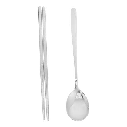 COLLBATH Travel Utensils Set with Case Reusable Stainless Steel Chopsticks Spoon for Camping Picnics and Everyday Use Lightweight and Easy to Clean Tableware