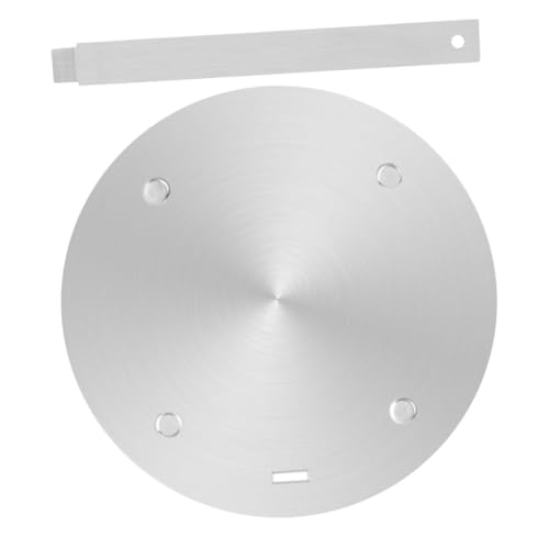 KOCKSHION Placa Difusora de Calor de Inducción Adaptador Inoxidable 30 Cm Mango Utensilios de Cocina para Estufas de Gas y Eléctricas para Cocinar y Descongelar