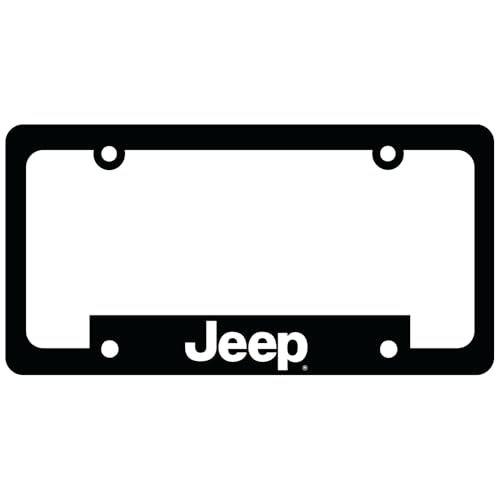 Jeep Logo License Plate Frame – Made in USA | Polypropylene Plastic 6.125