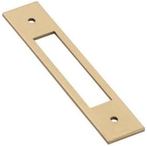 Emtek 86927 Modern Backplate 12 Inch Center to Center Cabinet Pull Backplate - Satin Brass